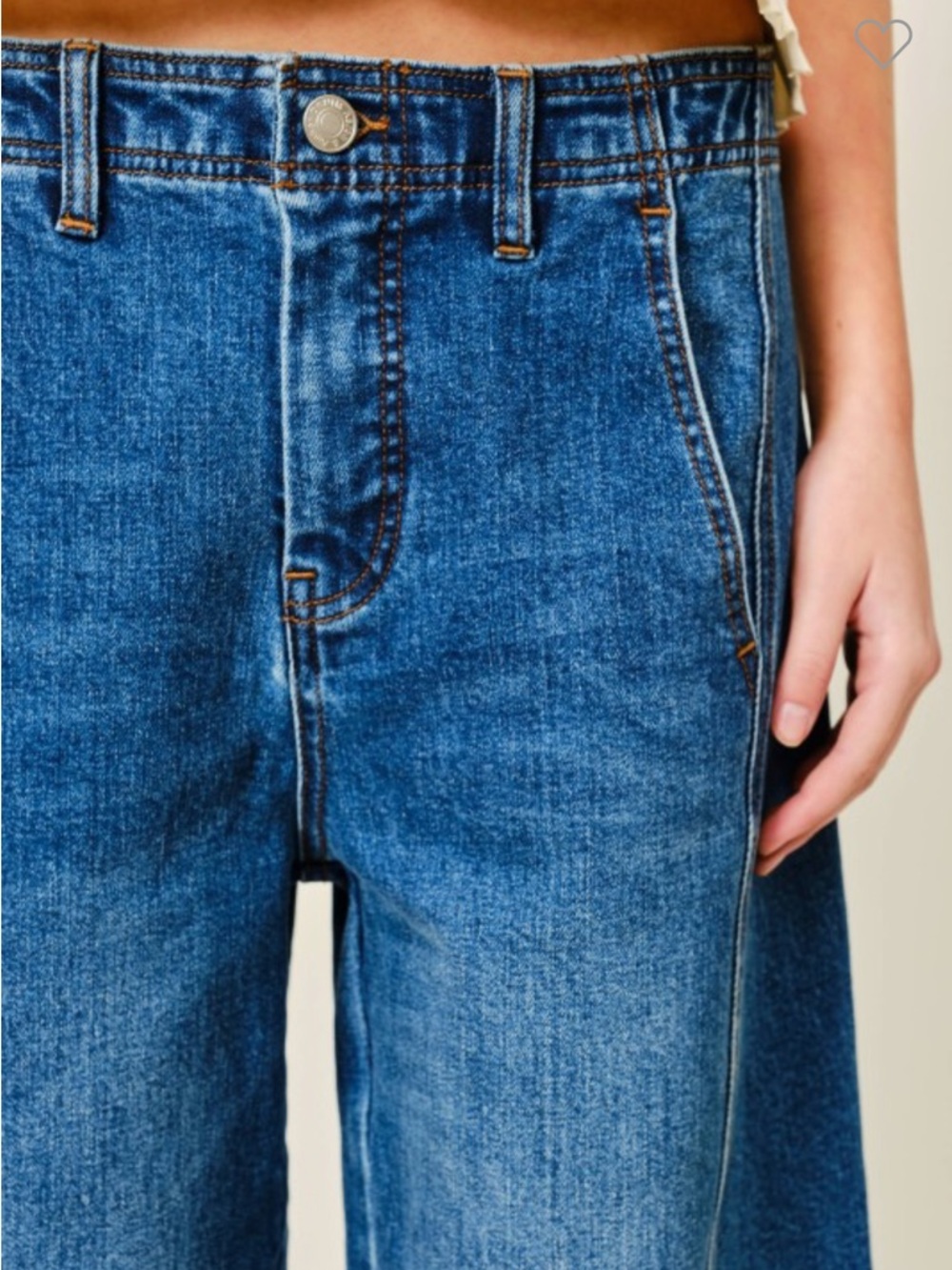 169. Side Line Bermuda denim shorts in dark wash - Picture 6 of 6